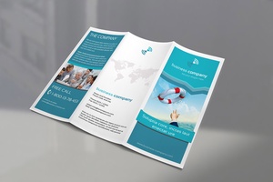 High Quality Tri-fold Brochure Mockup Set