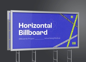 Horizontales Werbetafel -Modell