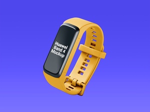 Huawei Band 4 Smartwatch Mockup Set