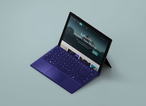 Isometric Microsoft Surface Pro Mockup