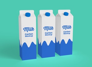 Juice / Milk Carton Mockup Set