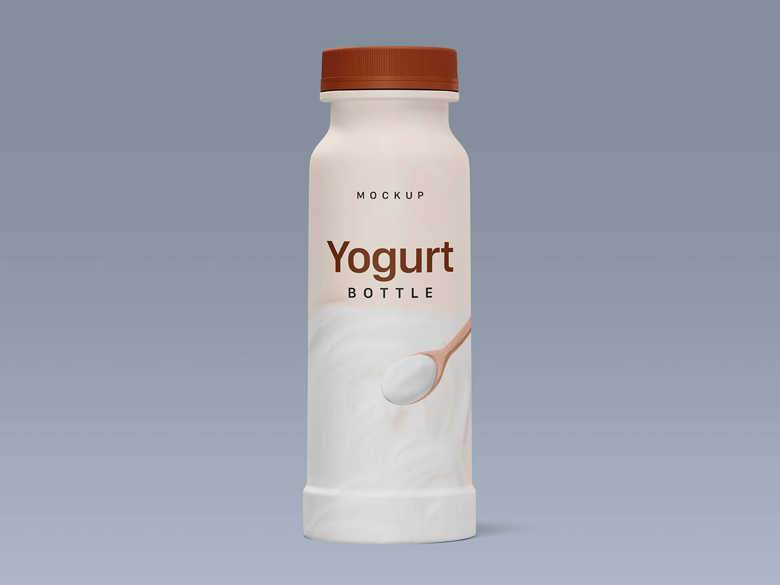 Juego de maquetas de botellas de kéfir / yogurt