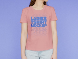 Ladies T-Shirt Mockup