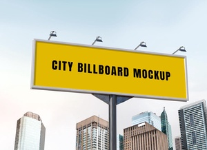 Landscape City Billboard Mockup