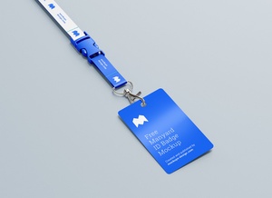 Lanyard ID Card Mockup Set