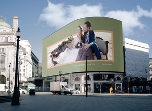 Leicester Square, London, UK Billboard Mockup
