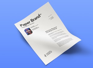 Letter Size Paper Mockup
