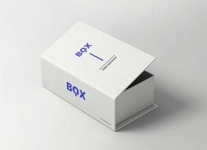 Lid Gift Box Packaging Mockup