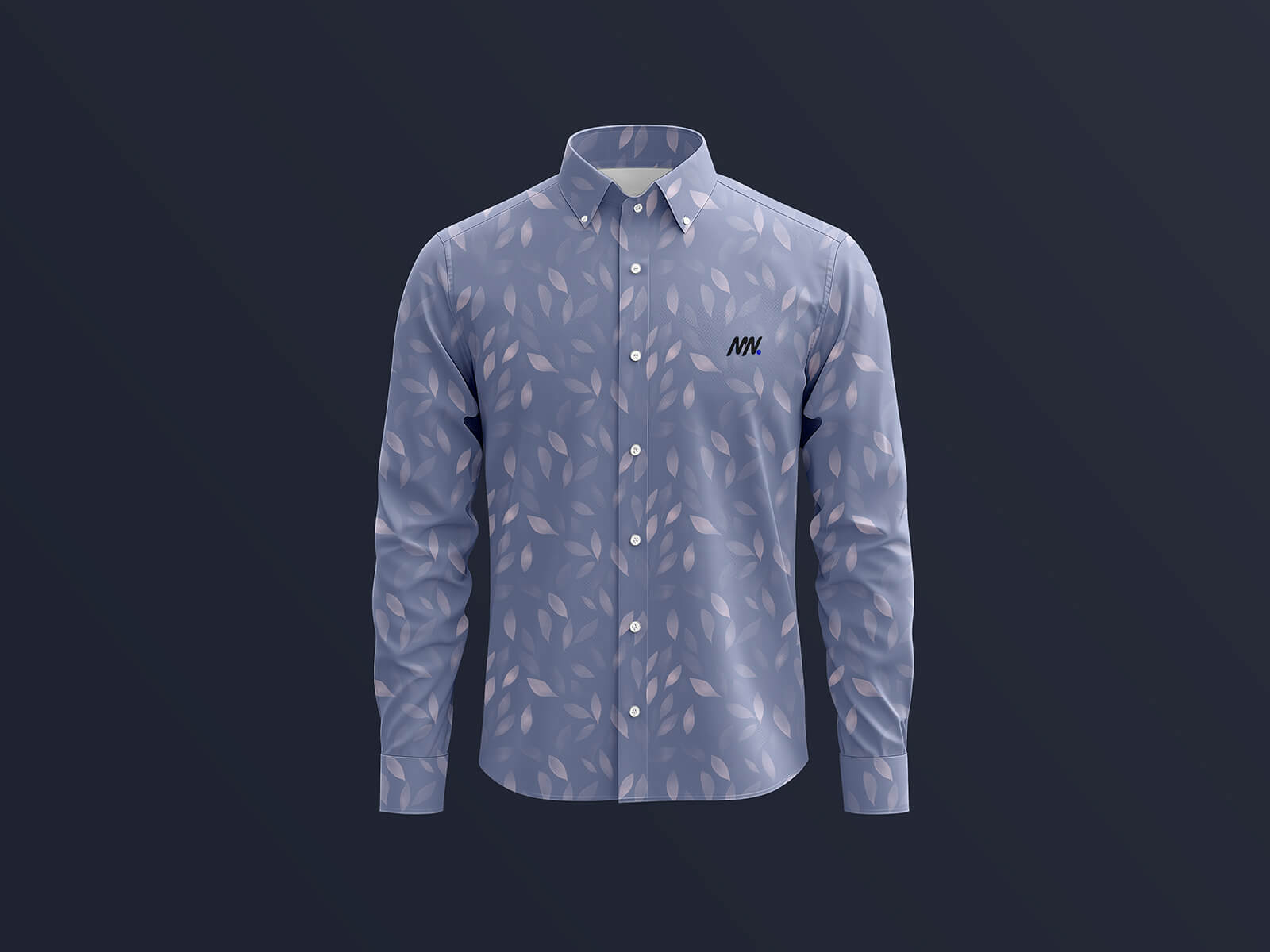 Long Sleeve Formal Dress Shirt Mockup