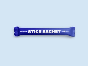 Long Stick Sachet Packaging Mockup Set