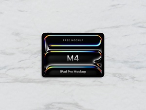 M4 iPad Pro Mockup 2024 (paysage et portrait)