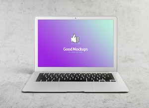高解像度MacBook Air Mockup