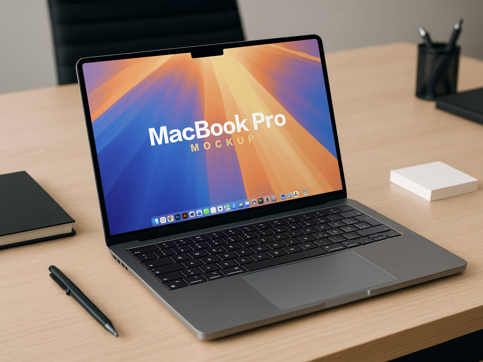 MacBook Pro mit Notch-Mockup