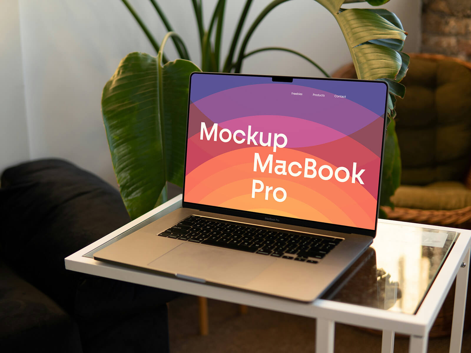 Auf Tabelle MacBook Pro Mockup
