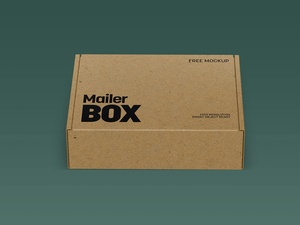 Free Mailer Box Mockup