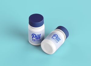 Medicine Pill Bottle Mockup Set