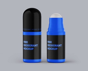 Maqueta de botellas de desodorante para hombres