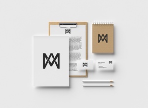 Identidad de marca moderna / maqueta de papelería