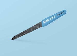 Набор макета файла ногтей