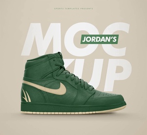 Nike Air Jordan Shoes Mockup