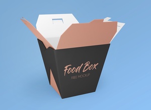 Noodle Food Box Packaging Mockup Set