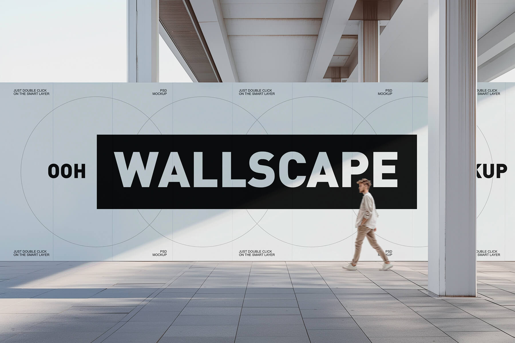 ooh wallscape / Hoarding Advertising Mockup