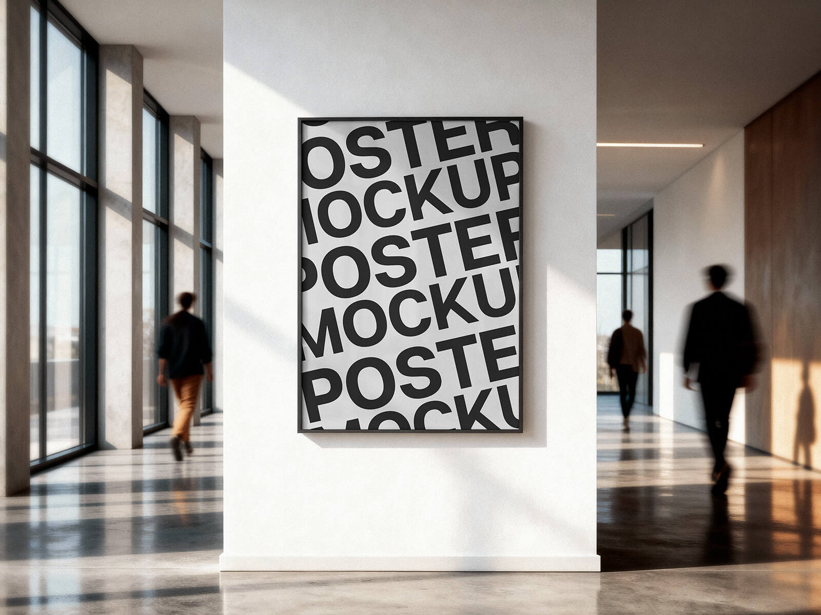 Poster-Attrappe zur Wandmontage im Büro