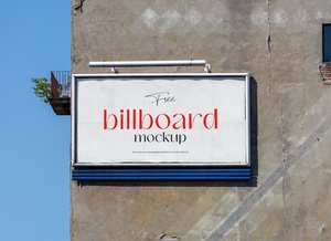 Old Wall Billboard Mockup