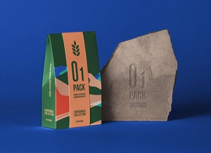 Органическая крафт -бумажная бумажная пакетная упаковка упаковка