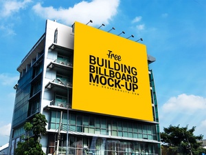 Outdoor Advertisement Building Branding Mockup