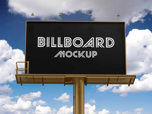Outdoor Advertising Billboard Mockup Set