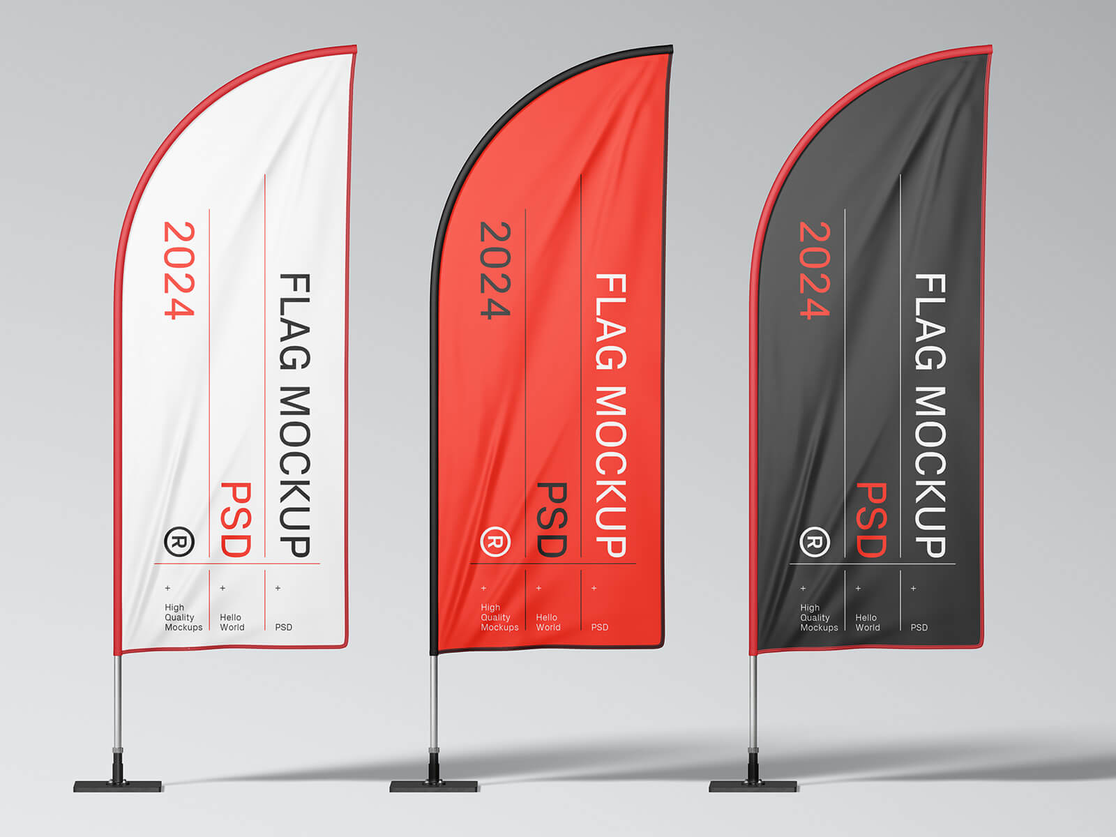 Outdoor Blade Feather Flag Banner Mockup