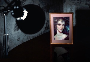 Classic Photo Frame Mockup for Paintings and Illustrations