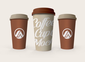 Paper Coffee Cup Mockup Set
