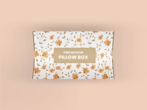 Paper Pillow Gift Box Mockup Set