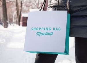 Paper Shopping Bag Photo Mockup