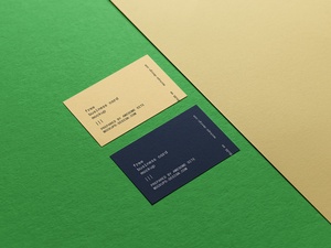 Maqueta de tarjetas de negocios de textura en papel