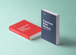 Papierback -Buch Mockup