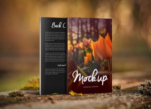 Papierback -Romanbuch Mockup