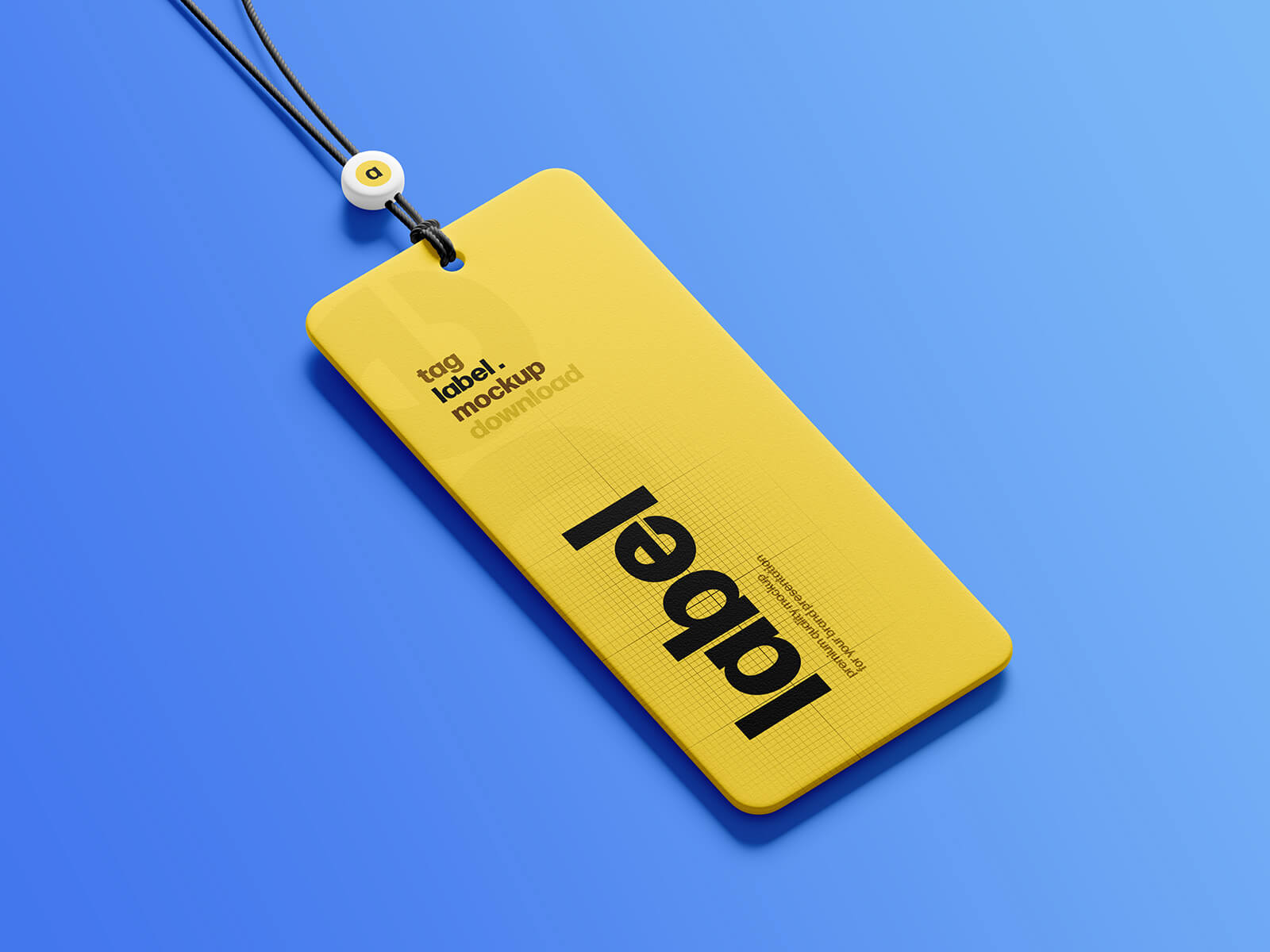 Perspective Hanging Swing Tag Mockup
