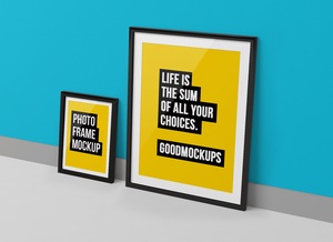 Photo Frame Mockup for Lettering, Photos & Typography