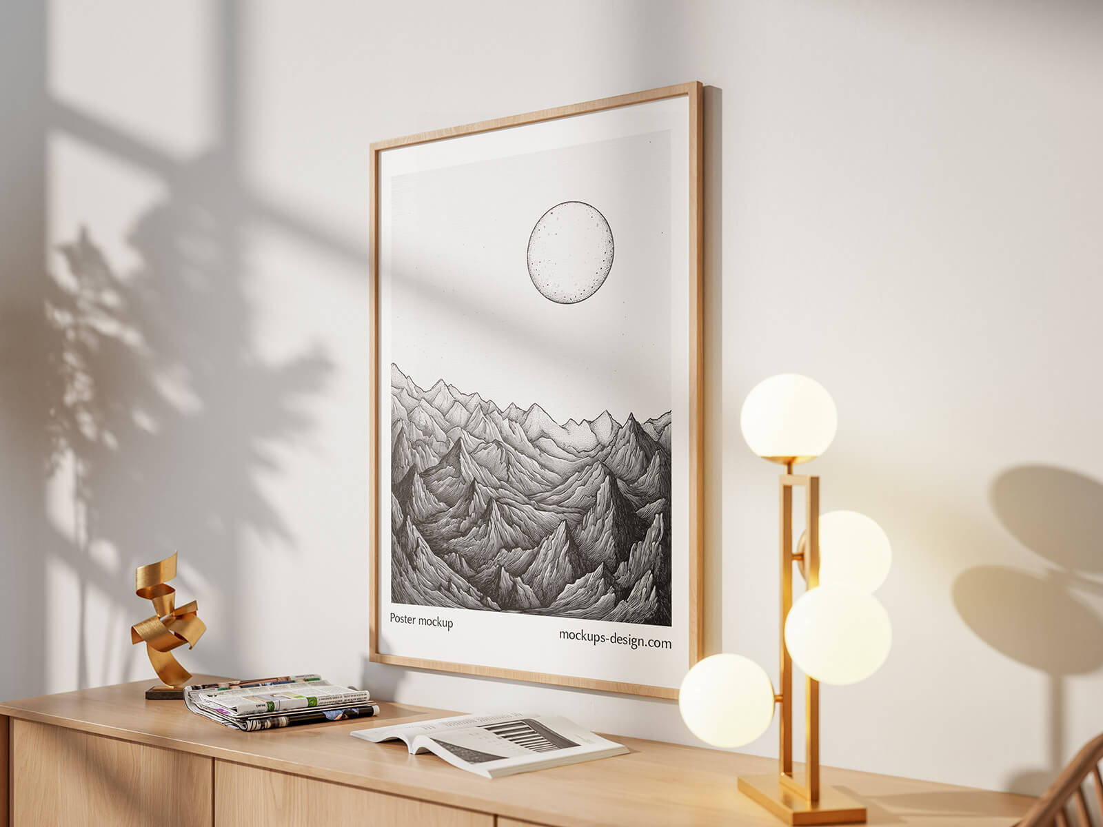 Maquette d'affiche de cadre photo