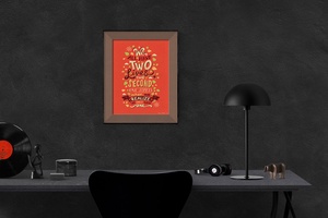 Photo Frame / Poster Mockup for Typography & Sayings Presentation