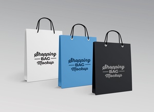 Photorealistic Paper Shopping Bag Mockup