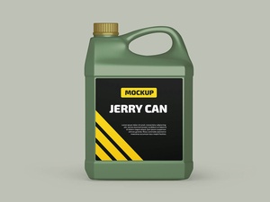 Пластиковый автомобильный моторный масло Jerry Can Mockup