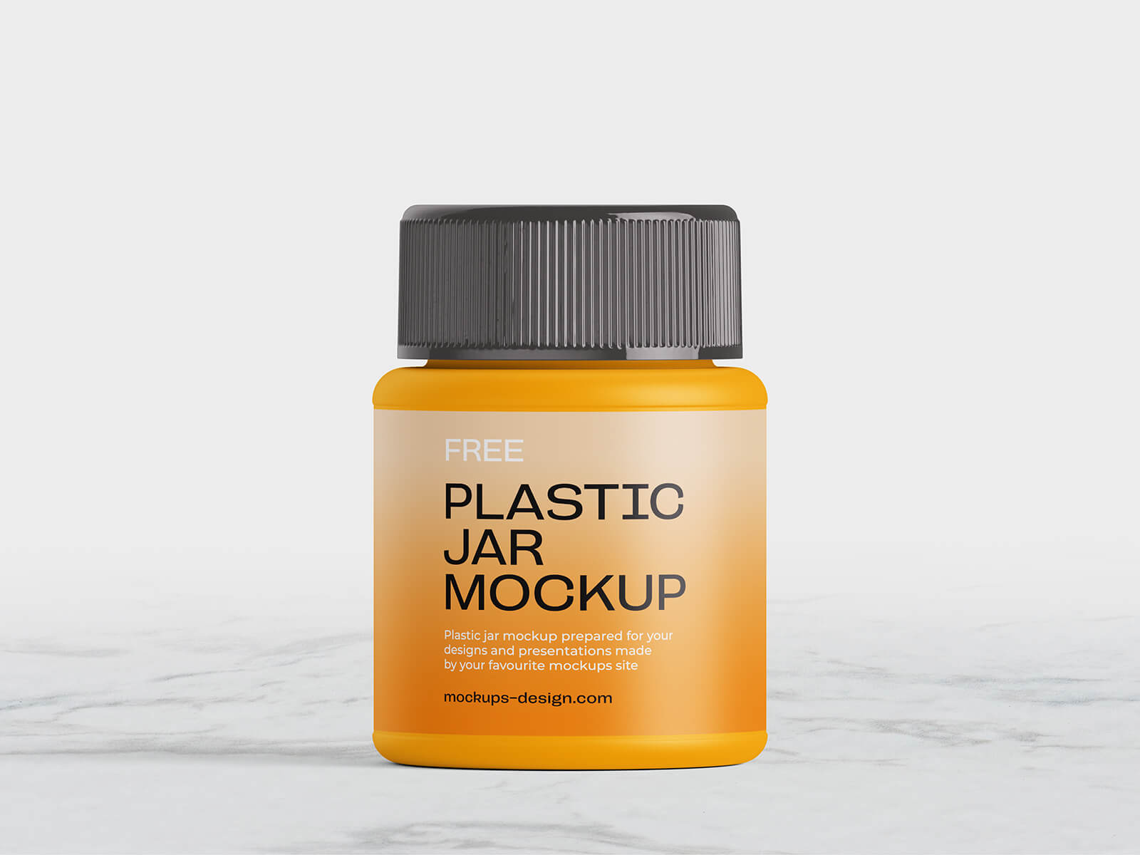 Plastic Pharmaceutical Medicine / Pill Jar Mockup
