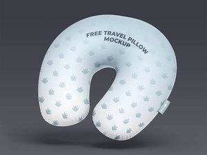 Polyfill Travel Neck Pillow Mockup Set