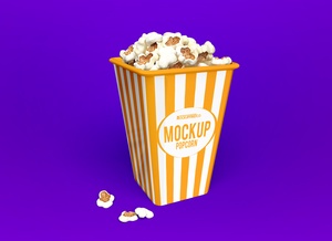 Popcorn -Box -Verpackung Mockup Set