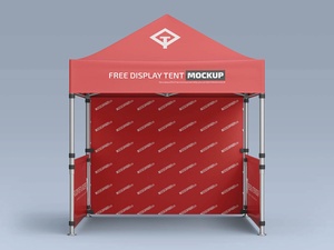 Pop-Up Canopy Tent With Sidewalls Mockup Set
