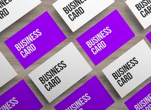 Premium Front & Back Business Card Mockup